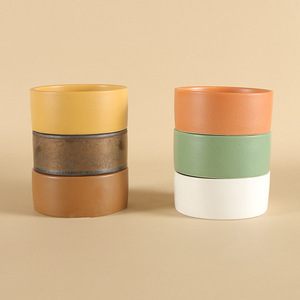 Tazones de cerámica de diseño retro, hechos a mano con esmalte craquelado, para frutas y aperitivos, uso doméstico. - Product Image 3
