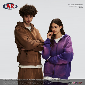 Ensemble <span class=keywords><strong>de</strong></span> pantalons <span class=keywords><strong>de</strong></span> survêtement à capuche avec fermeture éclair en polaire rétro en coton <span class=keywords><strong>polyester</strong></span> pour femmes et hommes - Product Image 2