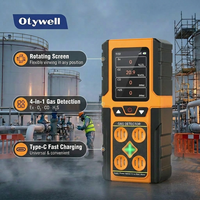 Détecteur portable de 4 gaz : Capteur de gaz SF6, d'oxyde nitrique, de butane et de H2S pour la production de biogaz et les ateliers chimiques