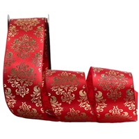 Ruban en satin imprimé personnalisé en gros pour emballages de boîtes cadeaux de Noël - Écologique et durable