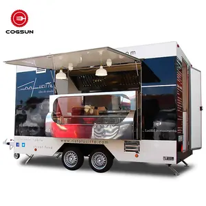 American Standard 110 120v Square Outdoor Ice Cream Fast Food Truck Mobile Food Trailer For Sale
