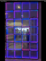 Piste de danse à miroir infini 3D RGBW UV IP65 450x450 LED, vente directe d'usine pour parcs d'aventure et mariages