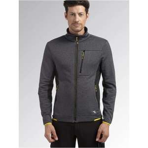 DIADORA UTILITY - 702.179457-D0808/XXL Forro polar técnico superelástico con puerta exterior Lisa Gris/Negro SUDADERAS DE TRABAJO - Product Image 2