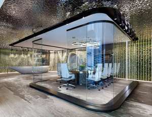 I pannelli a increspatura dell'acqua in acciaio inossidabile creano spazi dinamici di luce e ombra per il Design del centro commerciale e dell'hotel - Product Image 1