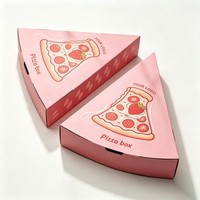 Vente flash - Boîte à pizza en carton recyclé personnalisée, écologique, en forme de triangle, avec impression à l'encre de soja