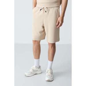Conjunto de Pantalones Cortos Básicos para Hombre, de Algodón Beige, Gruesos, Suaves, con Textura y Ajuste Cómodo - 85257 - Beige/beige - Product Image 2