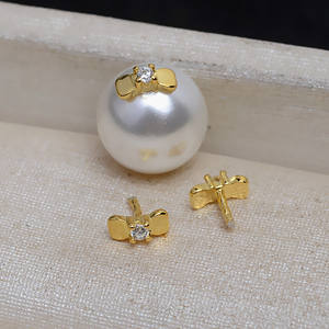 10 Tapones de Plata S925 con Forma de Lazo para Perforaciones, Nuevos 4184, Materiales Semiterminados para Accesorios de Joyería DIY, Tapones para Cuentas - Product Image 3