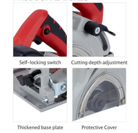 Mini meuleuse d'angle électrique multifonctionnelle pour marbre, carrelage, coude à 90 degrés, nettoyage, découpe, polissage et meulage de pierre