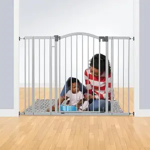 Easy Step Extra Tall Arched Decor Walk Thru Baby Gate Includes 4-Inch Extension Kit Pressure Mount Kit And Wall Mount Kit