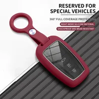Housse de protection pour clé de voiture en caoutchouc silicone liquide pour Toyota RAV4 Camry CHR C-HR Prius Avalon Corolla Land Cruiser Prado