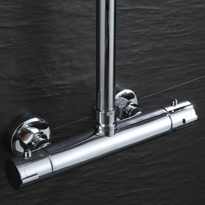 Simple Convenient Wall Mounted Brass Chrome Bath <strong>Shower</strong> Mixer Brass <strong>Thermostatic</strong> Faucet <strong>Thermostatic</strong> Mixer - Product Image 4