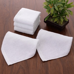 Factory Wholesale 100% Cotton Face <strong>Towel</strong> 30*30cm White Wash Cloth Woven Technique - Product Image 3