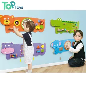 Meilleure vente jeu innovant pour enfant Montessori jeu mural en bois planche d'activité planche éducative jouet en bois