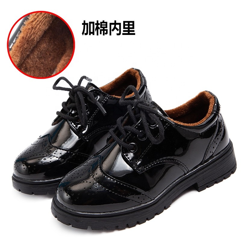Children's British style leather Casual shoes spring boys school party dress kids shoes