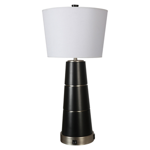 Lampe de table moderne et simple en métal, personnalisable, pour éclairage de chambre, alimentation rechargeable pour bureau - Product Image 6