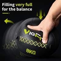VIGFIT Ballon lesté personnalisé avec logo, revêtement en vinyle résistant, pour centres d'entraînement physique