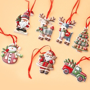 Ornements <span class=keywords><strong>de</strong></span> Noël personnalisés en résine 2026 : Pendentifs suspendus Père Noël, Bonhomme <span class=keywords><strong>de</strong></span> neige, Renne, Ange pour sapin <span class=keywords><strong>de</strong></span> Noël, idéaux pour les fêtes et la décoration intérieure - Product Image 2