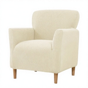 Buque High Elastic Spandex Single Couch <strong>Tub</strong> <strong>Chair</strong> <strong>Cover</strong> Light Polyester Polar Fleece Slipcover Machine Washable Home Hotel - Product Image 3