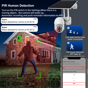 Tuya Smart Life Solar Wifi/4G Ip Ptz Cam Outdoor Waterdicht Netwerk Draadloze Surveillance Cctv Beveiliging Menselijke Detectiecamera - Product Image 3