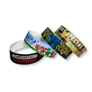 Bracelet Tyvek coloré, merchandising personnalisé - Product Image 1