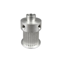 HTD 3M 24T Aluminium Timing Pulley, Lubang Dalam 6/8/12/14mm, Roda Sinkron Presisi untuk Transmisi Otomasi.