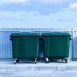 이동 유로 표준 쓰레기통 및 폐기물 용기 쓰레기통 플라스틱 사각 쓰레기통 660 리터
