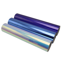 Láminas de Vinilo Brillante para Transferencia de Calor, en Paquetes, para Proyectos de Diseño Creativo, Película de Transferencia Metálica para Grabado Láser