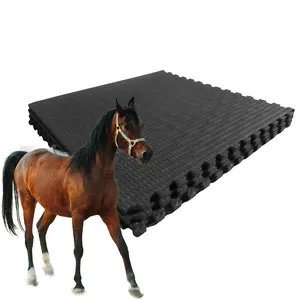 最优质的轻质EVA马排垫马稳定橡胶瓷砖地板折叠健身垫