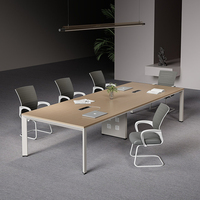 Table de conférence extensible moderne en MDF, design modulaire carré, taille personnalisée, mobilier pour salle à manger, école, bureau, hôtel, hôpital