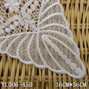 Bianco scollo colorabile floreale Crochet con collo in pizzo - Product Image 2