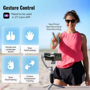 Stabilisateur de téléphone 3 axes ZHIYUN CINEPEER CQ5 officiel, équipé de suivi de visage IA et d'éclairage d'appoint pour iPhone 16 et smartphones Android - Product Image 5