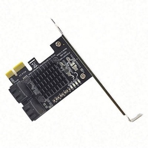 Carte d'extension PCIE 3.0 X1 vers 4 ports <span class=keywords><strong>SATA</strong></span> <span class=keywords><strong>III</strong></span> SATA3.0, chipset ASM1064 pour IPFS Filecoin - Product Image 1