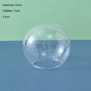 烘焙蛋糕球形高硼硅玻璃罩永生花圆形防尘罩LED灯罩软木瓶工厂批发 - Product Image 6