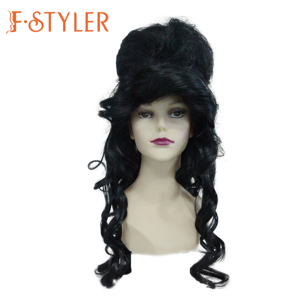 Parrucca Stile Amy Winehouse per Donne FSTYLER, Capelli per Halloween e Carnevale, Vendita all'Ingrosso, Parrucche Sintetiche per Cosplay e Feste - Product Image 1