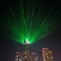Projecteur laser LED extérieur IP65 20W-50W, couleur RGB complète, avec contrôle DMX512 pour la publicité paysagère et l'éclairage de scène
