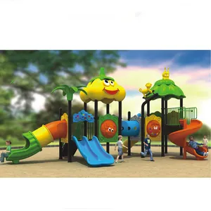 Ensemble de jeux de cour de jardin parc équipement de jeu en plastique toboggan pour enfants toboggan extérieur à double tube jouets pour enfants JMQ-Z122
