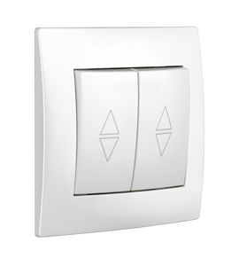 Grosir standar EU pabrik tombol sakelar tekan listrik rumah kontrol lampu <span class=keywords><strong>2</strong></span> gang 1 arah sakelar dinding dengan indikator - Product Image 3