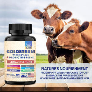 Capsules de <span class=keywords><strong>colostrum</strong></span> bovin chaud de haute qualité Capsules de <span class=keywords><strong>colostrum</strong></span> de vache Source Support d'usine O Em paquet d'échantillon - Product Image 4