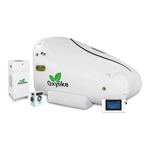 Nouvelle chambre hyperbare à oxygène portable Oxylike OLS-LS1 1.5ATA, forme triangulaire, pour se tenir allongé ou assis, pour la récupération sportive - Product Image 3