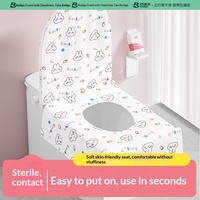 Housses de siège de toilette jetables pour le camping, emballées individuellement pour les voyages, la maternité, l'hôtel, le camping en plein air