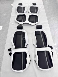 <span class=keywords><strong>Coprisedili</strong></span> in Pelle Nera con Design Verticale, Set Completo di Facile Installazione per <span class=keywords><strong>Volkswagen</strong></span> Beetle, Direttamente dalla Fabbrica - Product Image 1