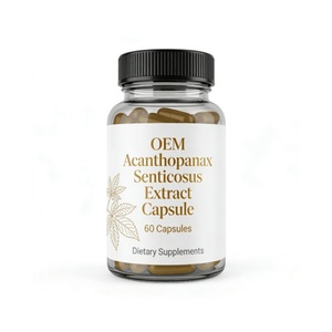 Cápsulas de Extrato Orgânico de Acanthopanax Senticosus 10:1 Personalizáveis por Atacado – Suplementos Adaptógenos de Raiz a Granel - Product Image 1
