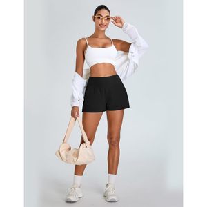 Shorts Deportivos para Mujer, Cintura Alta, Secado Rápido, con Bolsillos, para Correr, Hacer Ejercicio y Gimnasio - Product Image 6