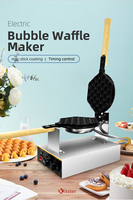 Machine à gaufres automatique double et plate pour usage domestique, mini-appareil électrique pour faire des œufs à bulles de Hong Kong, en forme de tasse à œufs, pour faire des œufs à bulles