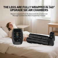 Bottes de massage de récupération par compression d'air pour les jambes, masseur de pieds pour les caillots sanguins, circulation, pressothérapie lymphatique