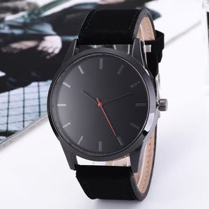 Montre à quartz pour homme en acier inoxydable, cadran rond, bracelet en cuir véritable et cadran lumineux. Style simple. - Product Image 6