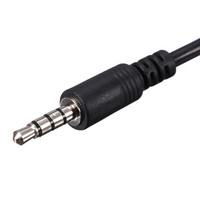 OTG-Übertragung Adapterkabel für Auto Männlich Audio AUX Jack zu USB 2.0 Typ A Weiblich 3,5 mm PVC Silber Polybag Kombination Lager 20 cm