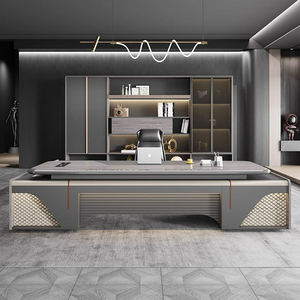 Scrivania-Mesa de escritorio para jefe de escritorio ejecutivo, mesa de escritorio de lujo, jefe de escritorio para oficina, escritorio de lujo, para oficina, a la venta, al por mayor - Product Image 3