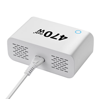Station de charge électrique USB C 470W, technologie GaN, 6 ports (4C+2A), chargeur rapide, écran LCD TFT, PD3.1 140W PPS II pour ordinateur portable