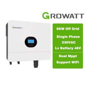 Expédition rapide DDP – Onduleur solaire hybride hors réseau <span class=keywords><strong>Growatt</strong></span> <span class=keywords><strong>SPF</strong></span> 6000ES Plus 5KW 6KW pour systèmes autonomes - Product Image 1